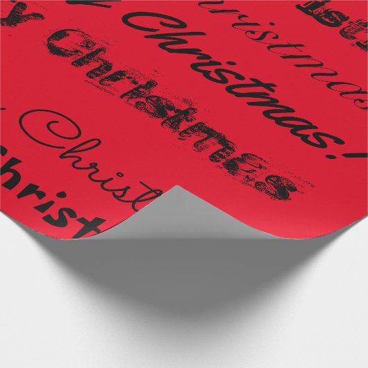 Papier Cadeau Lettres de Noël multipolices (Coin)