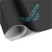 Papier Cadeau Lettres en contour modifiables avec ombre portée  (Coin rond)