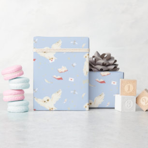 Papier Cadeau Lettres et Livres de la Poste au Hibou Hedwige Mod