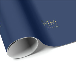 Papier Cadeau Lettres Initiales Professionnelles De Nom De Coule