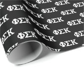 Papier Cadeau Lettres Phi Sigma Kappa (Coin rond)