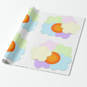 Papier cadeau Lever de soleil pastel (Déroulé)