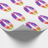 Papier Cadeau Lèvres arc-en-ciel (Coin)