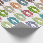 Papier Cadeau Lèvres colorées élégantes #16 (Coin)
