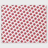 Papier Cadeau Lèvres Rouges Drôles (Plat)
