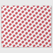 Papier Cadeau Lèvres Rouges Drôles  (Plat)