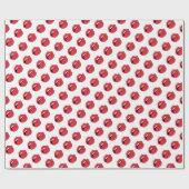 Papier Cadeau Lèvres Rouges Drôles (Plat)