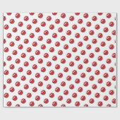 Papier Cadeau Lèvres Rouges Drôles (Plat)