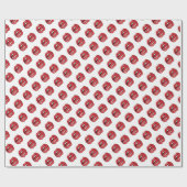 Papier Cadeau Lèvres Rouges Drôles (Plat)
