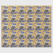PAPIER CADEAU LEVRIER AFGHAN (Plat)