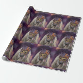 PAPIER CADEAU LÉVRIER AFGHAN (Déroulé)