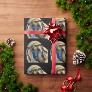 Papier Cadeau Lévrier afghan
