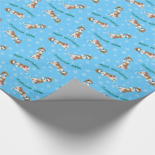 Papier Cadeau Lévrier italien heureux de Howlidays (Coin)