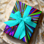 Papier Cadeau L'explosion de néon L'art fractal coloré