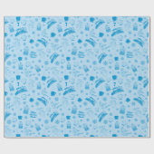 Papier Cadeau L'Express polaire | Anniversaire bleu (Plat)