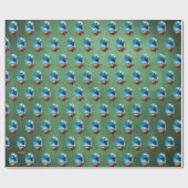 Papier Cadeau L'Express polaire | Arrivée du train encadré de va (Plat)