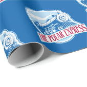 Papier Cadeau L'Express polaire | Insigne de train (Coin rond)