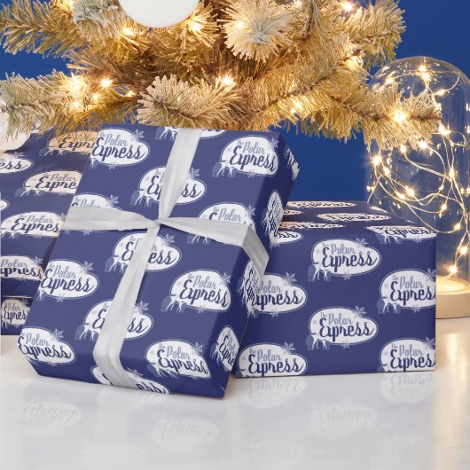 Papier Cadeau L'Express polaire | Ours polaires Retro Graphisme (Vacances)