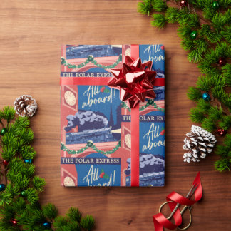 Papier Cadeau L'Express Polaire - Tout À Bord !