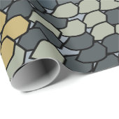 Papier Cadeau Lézard Iguane (Coin rond)