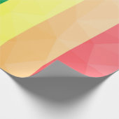 Papier Cadeau LGBT drapeau arc-en-ciel lignes motif de maillage  (Coin)