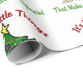 Papier Cadeau Lhasa Apso Noël (Coin rond)