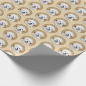 Papier Cadeau Lhasa Apso Puppy Peinture - Cute Original Chien Ar (Coin)