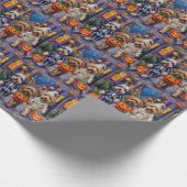 Papier Cadeau Lhassa Apso Trick-or-Treating En Costumes Hallowee (Coin)