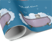 Papier Cadeau l'heure du bain (Coin rond)