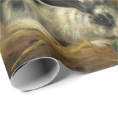 Papier Cadeau L'heureuse famille des lapins par Alfred Barber (Coin rond)