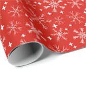 Papier Cadeau L'hiver de Noël (Coin rond)