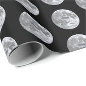Papier Cadeau L'homme dans la lune (Coin rond)