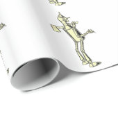 Papier Cadeau L'homme de bidon - illustration vintage (Coin rond)