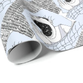 PAPIER CADEAU L'HOMME ET LES COSMOS (Coin rond)