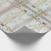Papier Cadeau L'homme vitruvien de Léonard de Vinci (Coin)