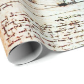 Papier Cadeau L'HOMME VITRUVIEN par Leonardo Da Vinci (Coin rond)