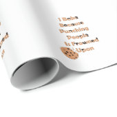 Papier Cadeau L'Humour de Baker : Je fais cuire parce que je pun (Coin rond)