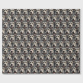 Papier Cadeau L'humour irlandais du chien Wolfhound (Plat)