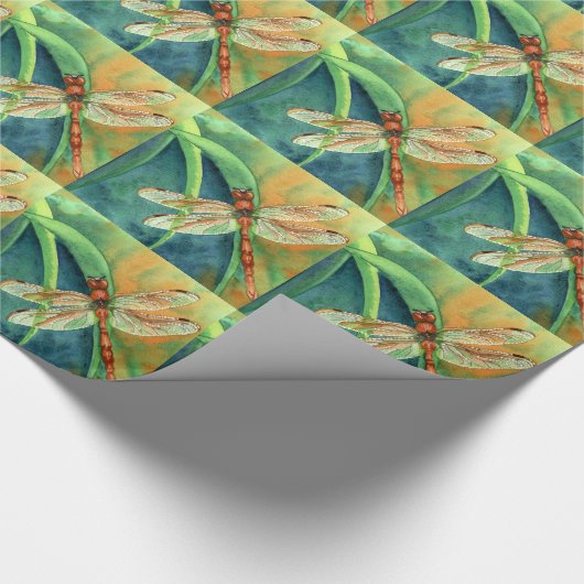 Papier Cadeau Libellule (Coin)
