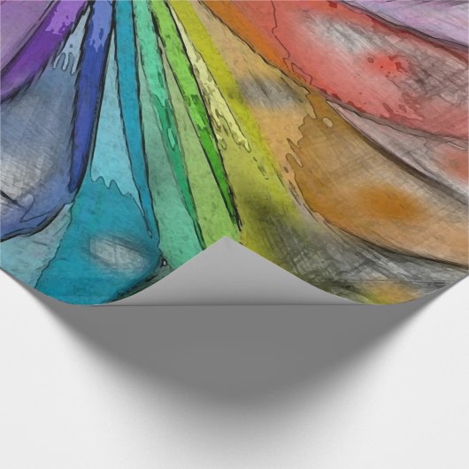 Papier Cadeau Libellule de kaléidoscope (Coin)