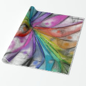 Papier Cadeau Libellule de kaléidoscope (Déroulé)