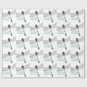 Papier Cadeau Libellule de vie peu commune (Plat)