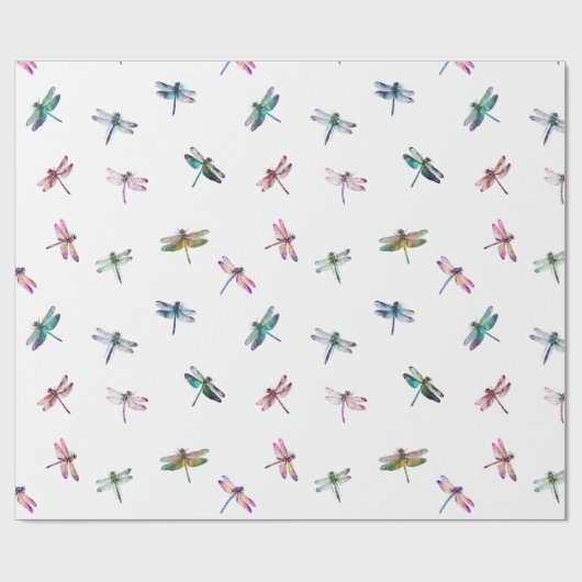 Papier Cadeau libellules (Plat)