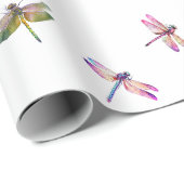 Papier Cadeau libellules (Coin rond)