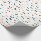 Papier Cadeau Libellules par des copies d'origami (Coin)