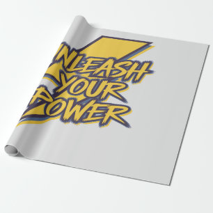 Papier Cadeau Libérez votre boulon de foudre motivationnel de pu