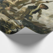 Papier Cadeau Liberté d'Eugne Delacroix menant les personnes (Coin)