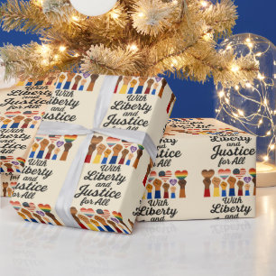 Papier Cadeau Liberté et justice pour tous pour la liberté de pr