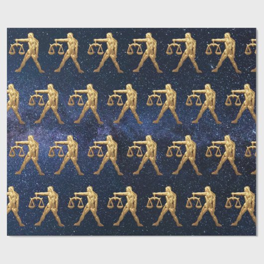 Papier Cadeau Libra Zodiac (Plat)