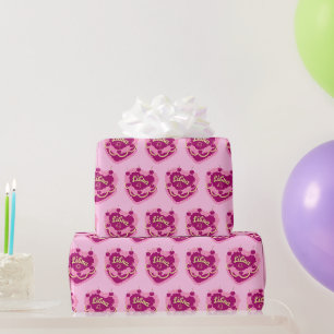 Papier Cadeau Libra Zodiac Coquette Coeur gâteau d'anniversaire